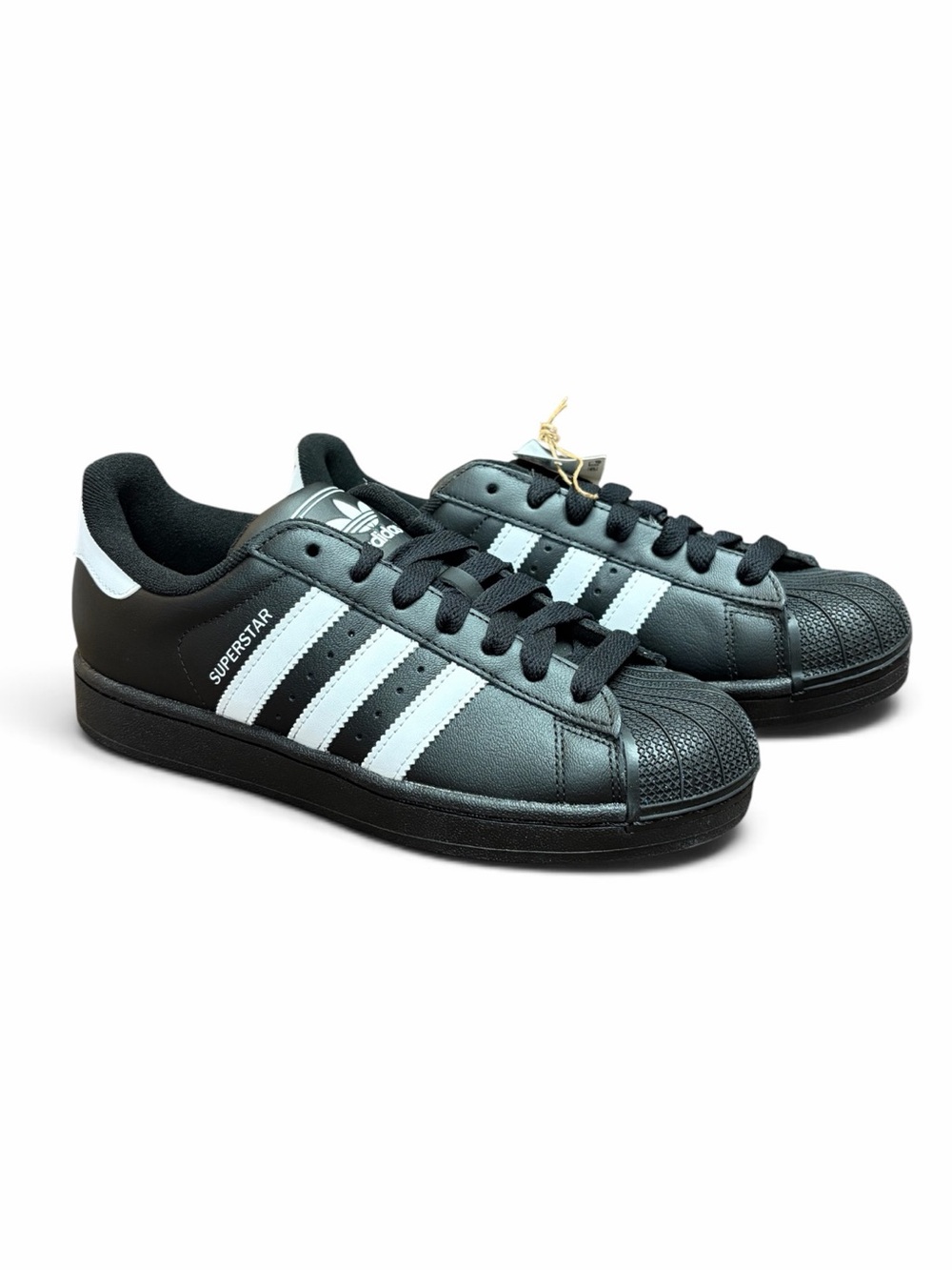 adidas Black Sneakers with White Stripes women size 7